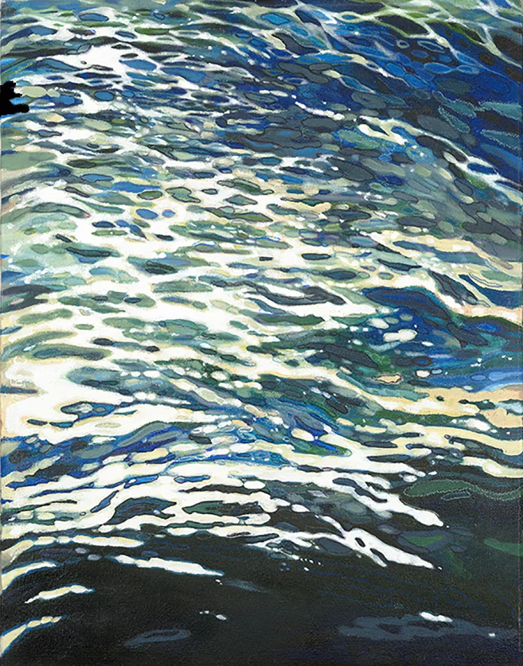 Rough Wake, 2007. Oil and Oil Pastel on linen.