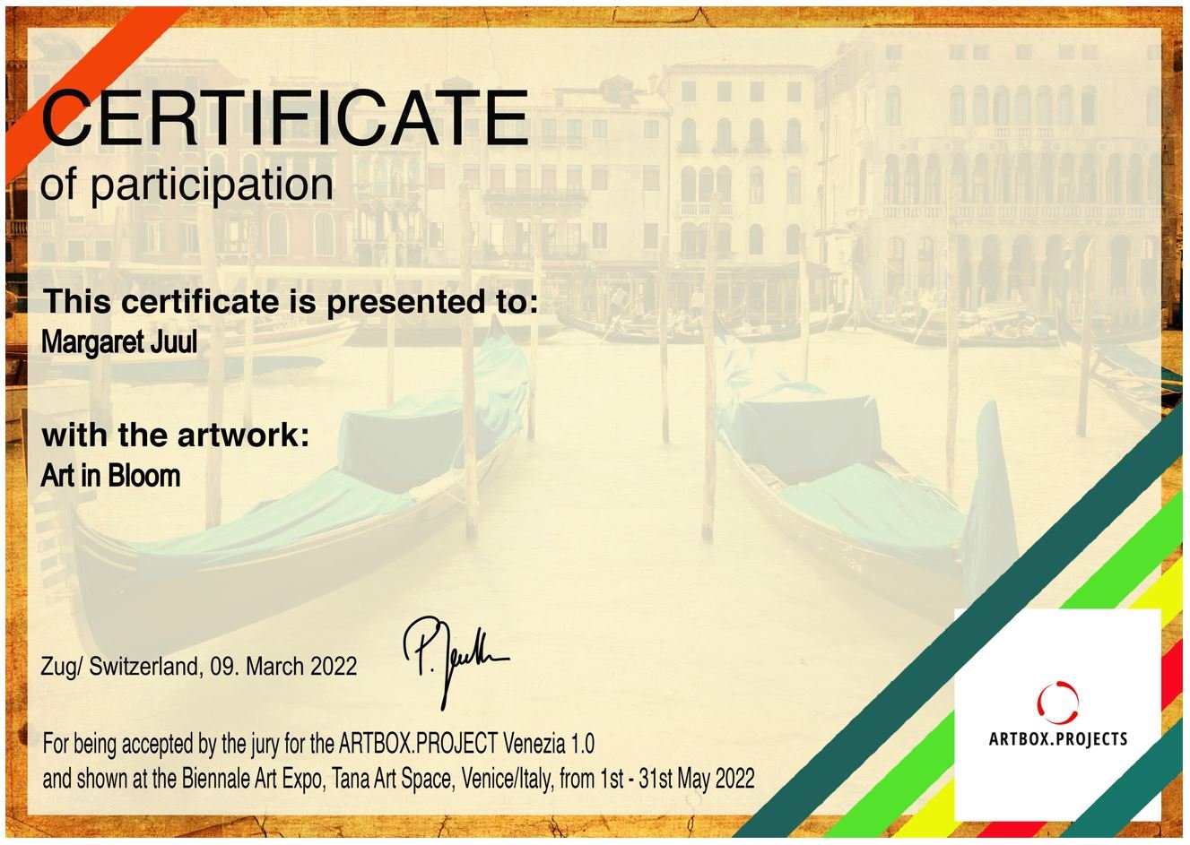 certificate art on bloom.JPG