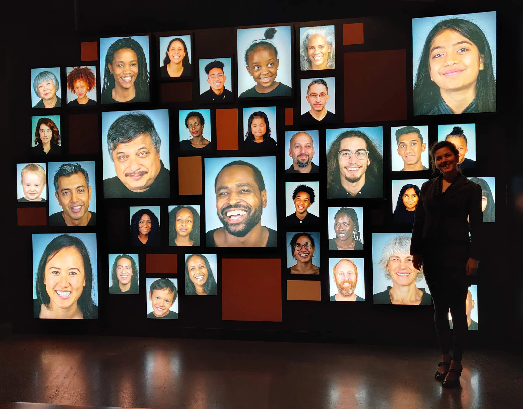 Face Wall Mural - Skins Exhibit- California Academy of Sciences