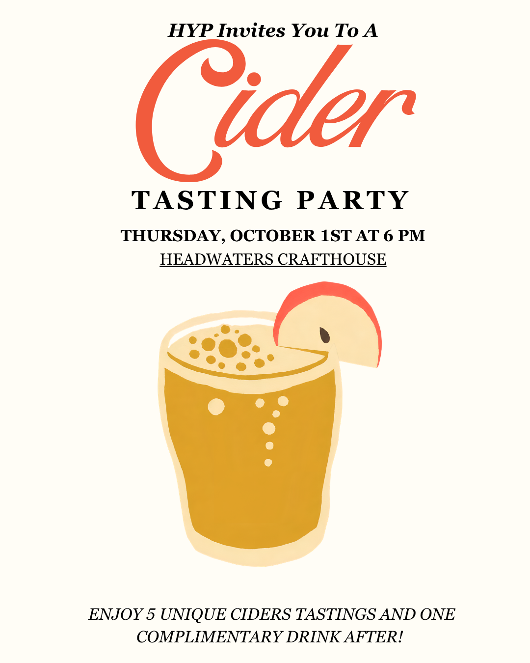 HYP Cider Tasting with Headwaters Crafthouse.png