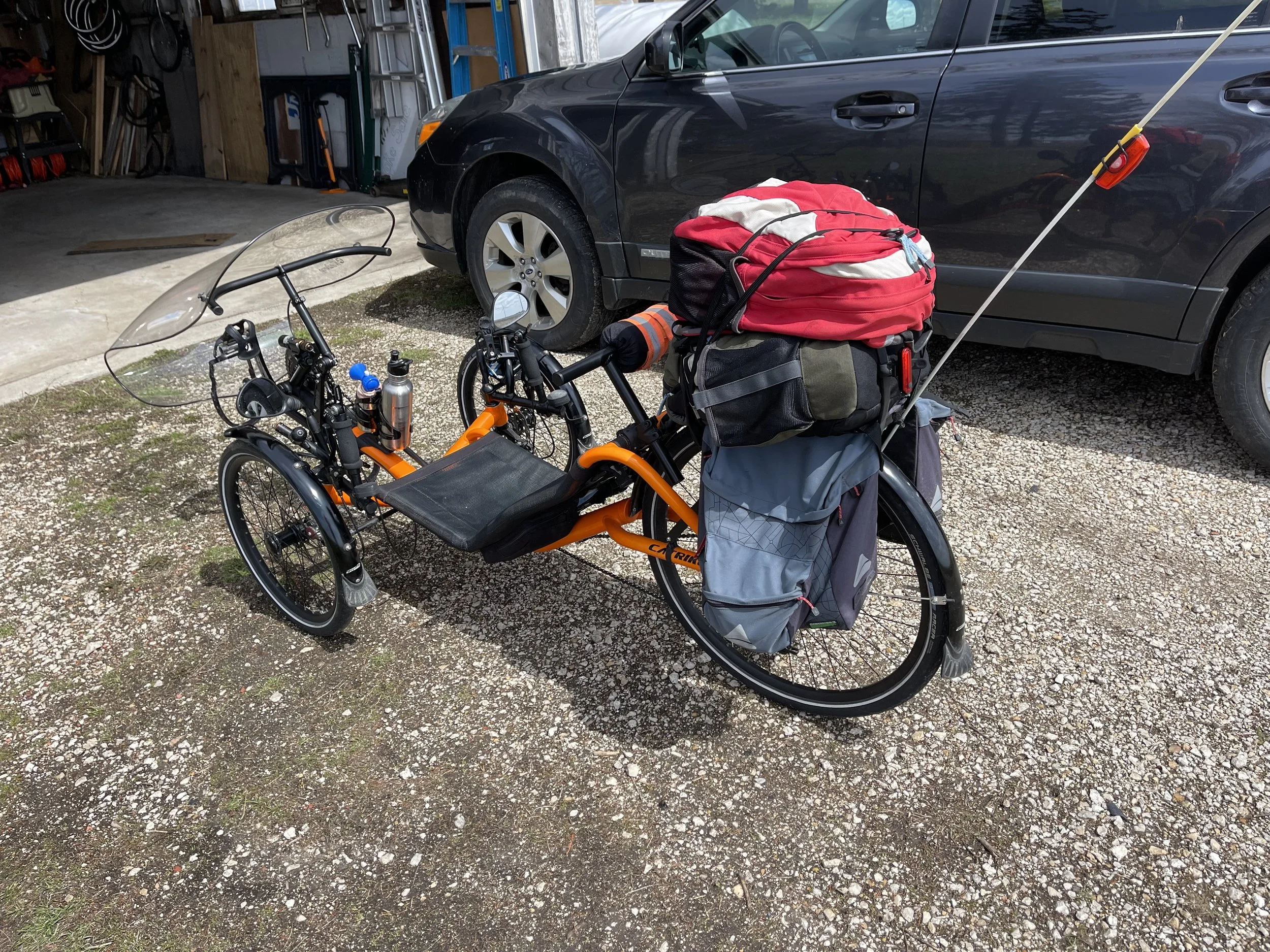 Trike Packing - Putting it on the Rack