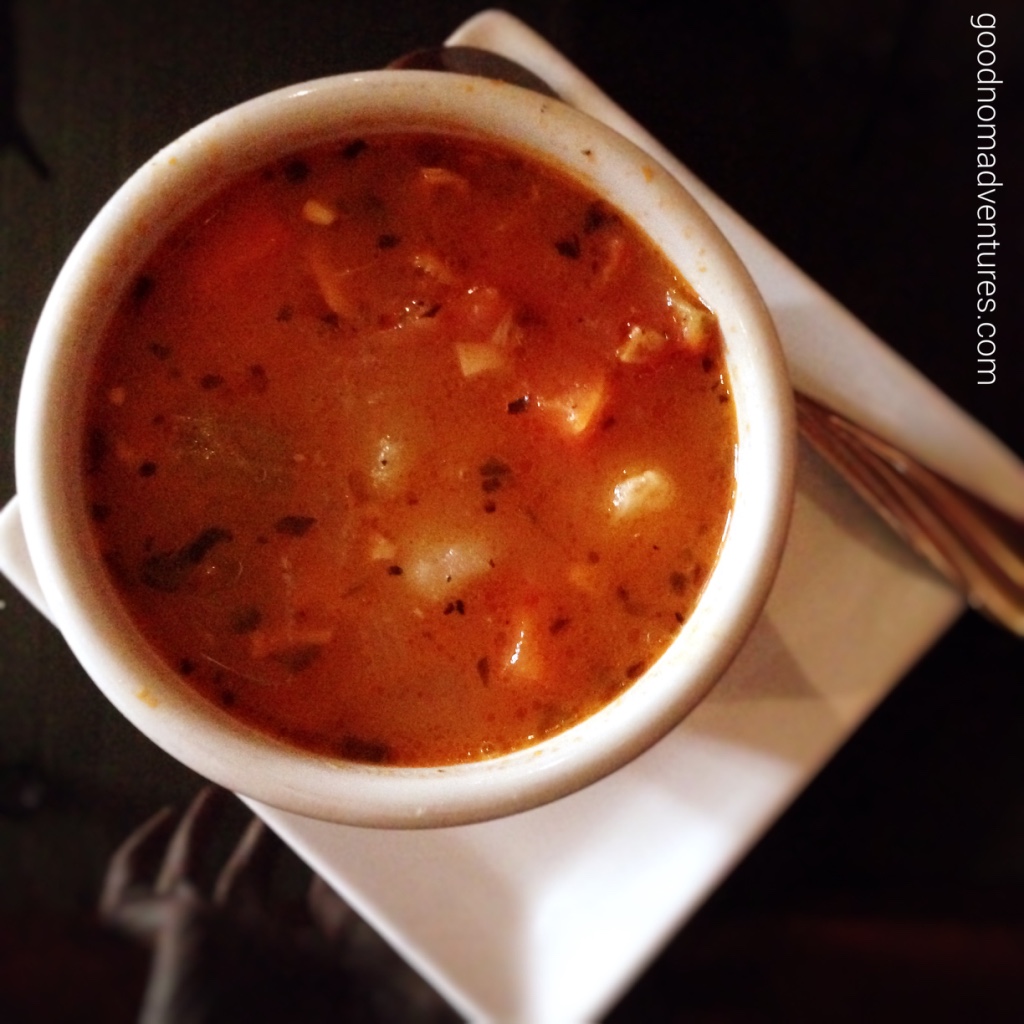 Manhattan style clam chowder