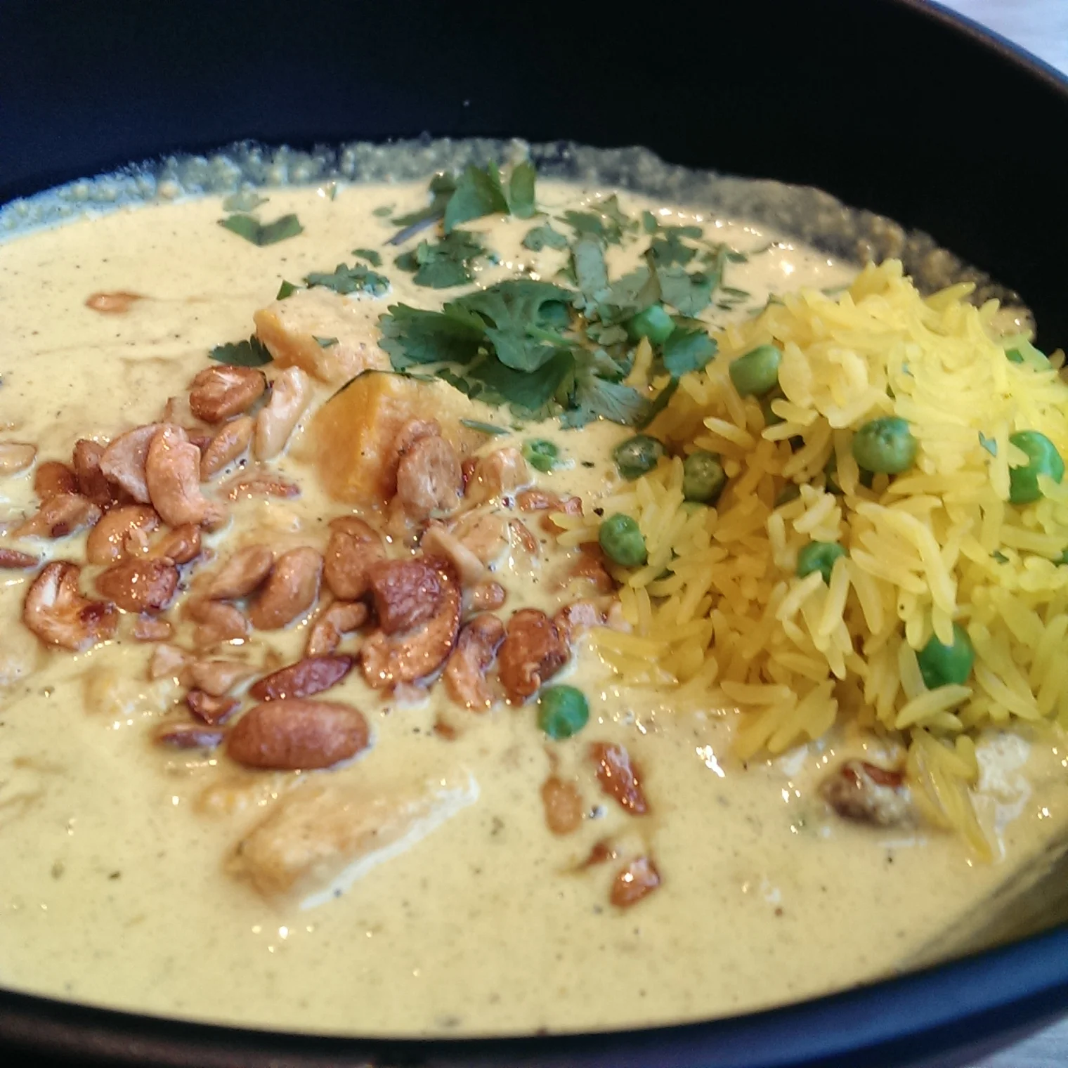 Sri Lanken sweet potato and cashew nut curry. Mildred's Restaurant, Camden