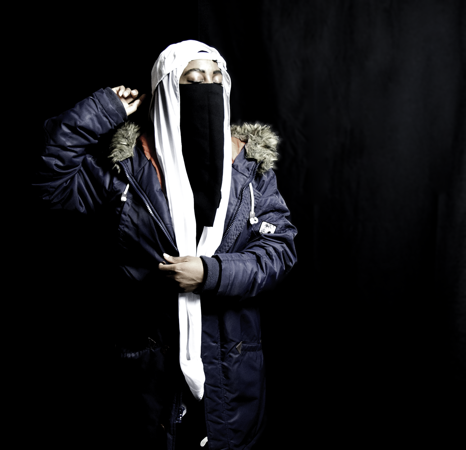 Baseball cap and Niqab