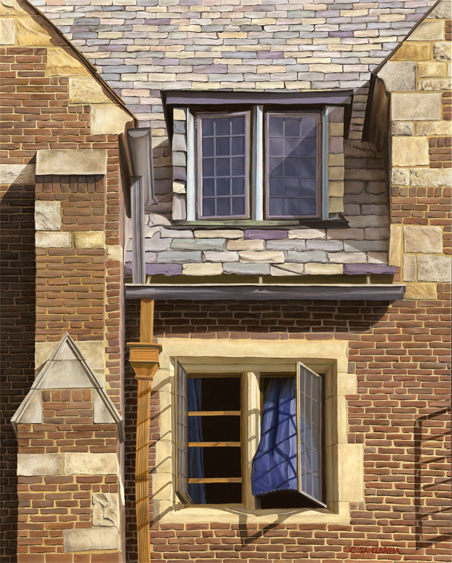 Branford College, Oil on Panel 16" x 20"