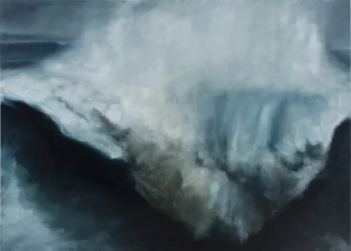 Karen Marston, Massive Waves, 2014 - 2015, oil on linen, 60" x 84"