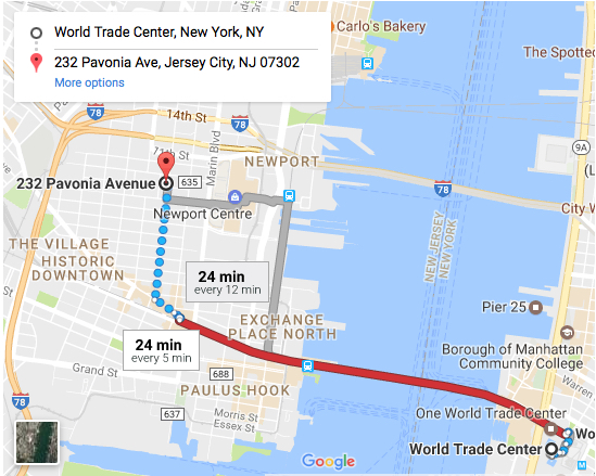 (PATH to GROVE St stop: PATH Trains from WTC, 33rd St, 23rd St, 14th St, 9th St, and Christopher St)