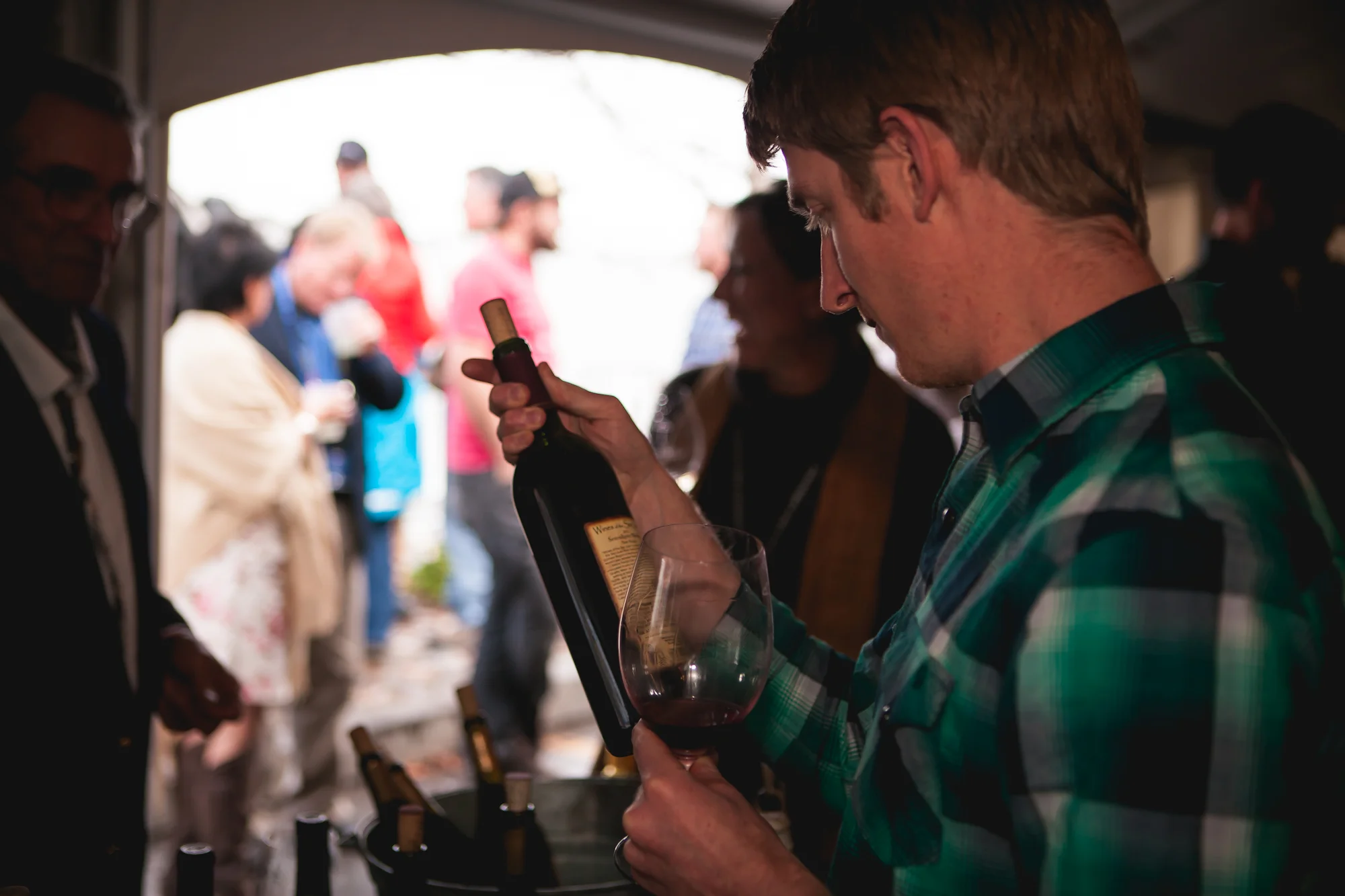 Casey reading the fine print.