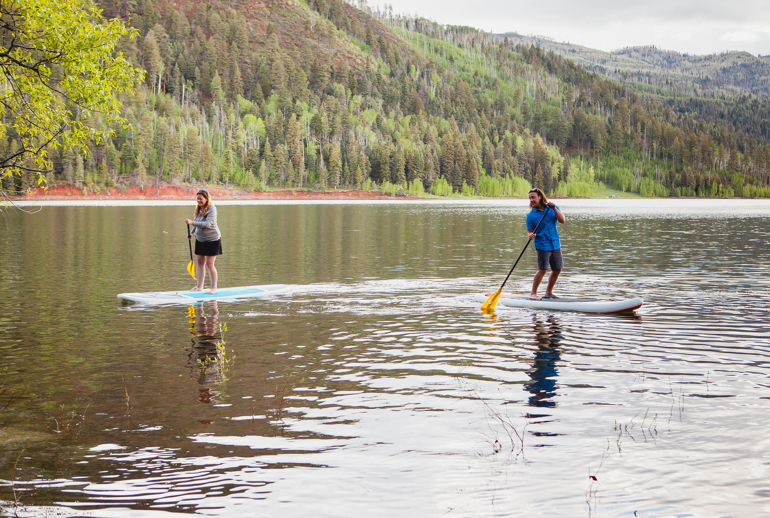 Durango Colorado Wedding Photographers, Engagement photos by Alexi Hubbell Photography, Paddle Boarding Engagement photos