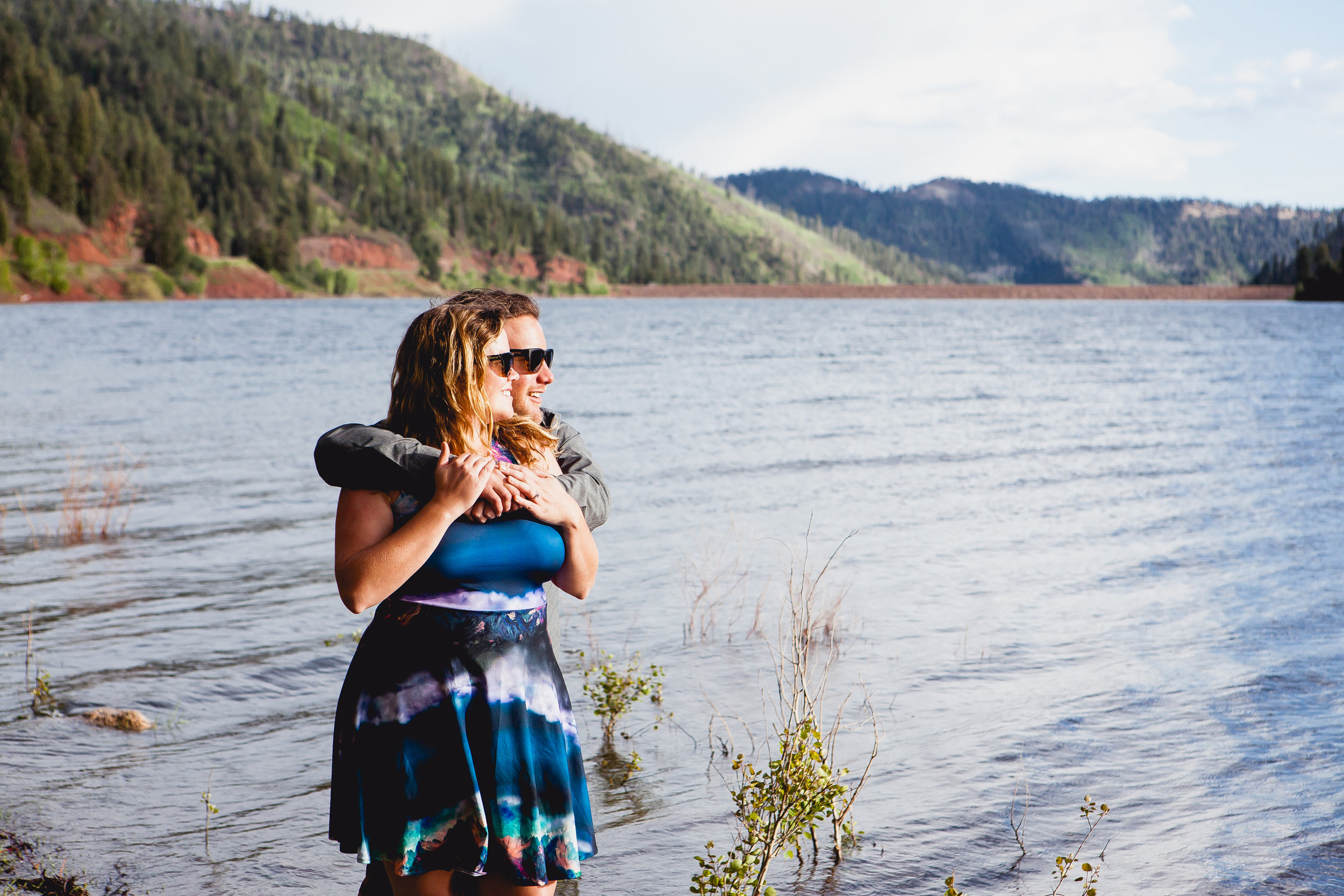 Durango Colorado Wedding Photographers, Engagement photos by Alexi Hubbell Photography, Paddle Boarding Engagement photos