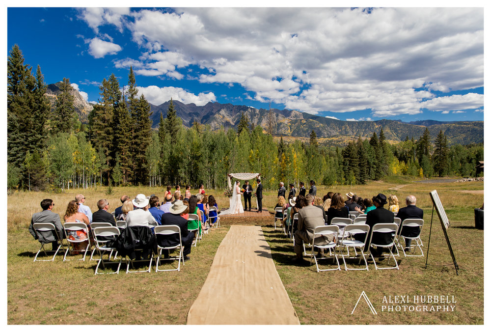 September 15th Wedding Cascade Village Durango, Colorado