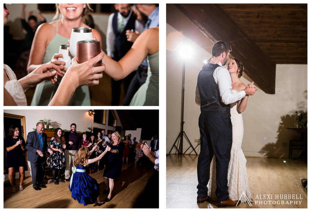 Fall wedding at Cascade Village, Durango, Colorado by Alexi Hubbell Photography