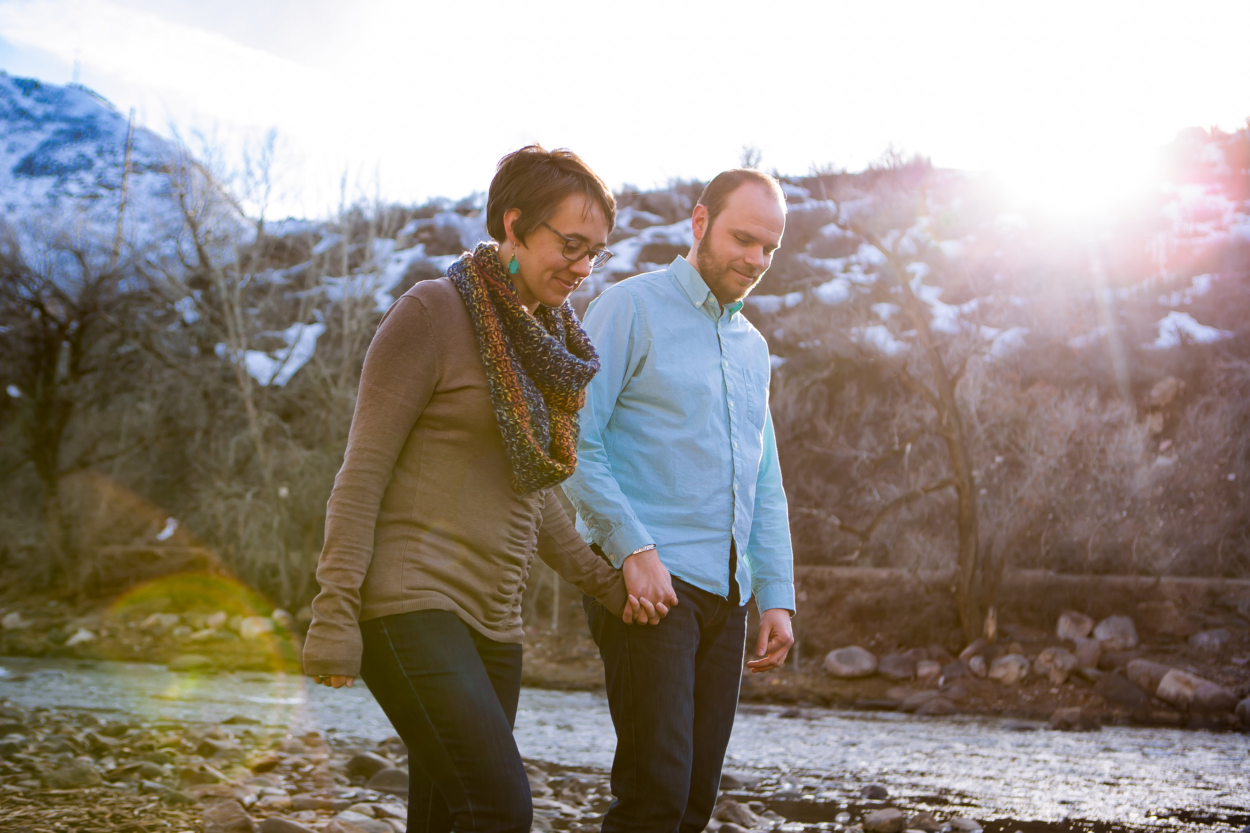 Durango Colorado Wedding, Engagement Photographer   Animas River Trail