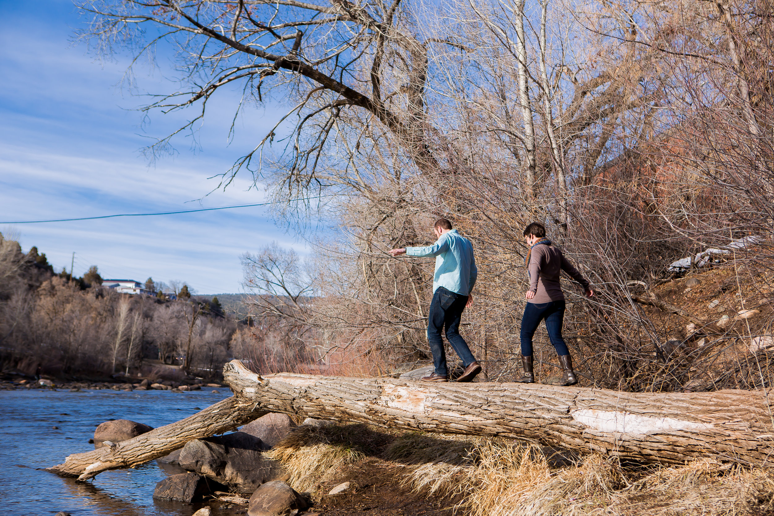 Durango Colorado Wedding, Engagement Photographer   Animas River Trail