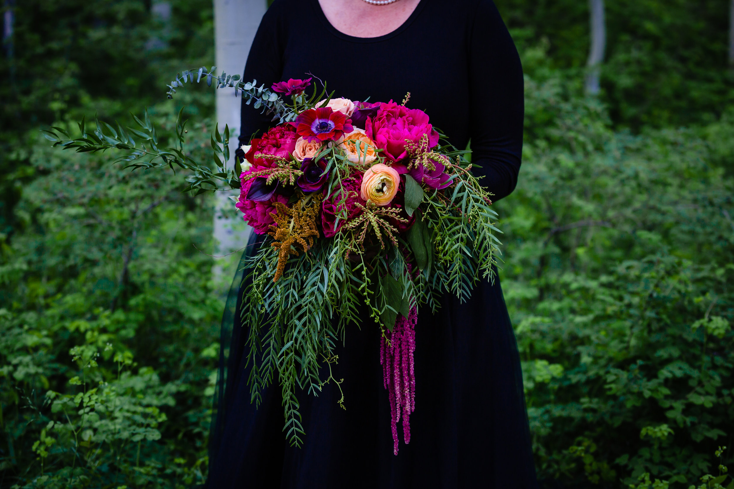 San Juan Forest Elopement Wedding  Aspen Trees  Alexi Hubbell Photography 2019  Purgatory Ski Resort Summer