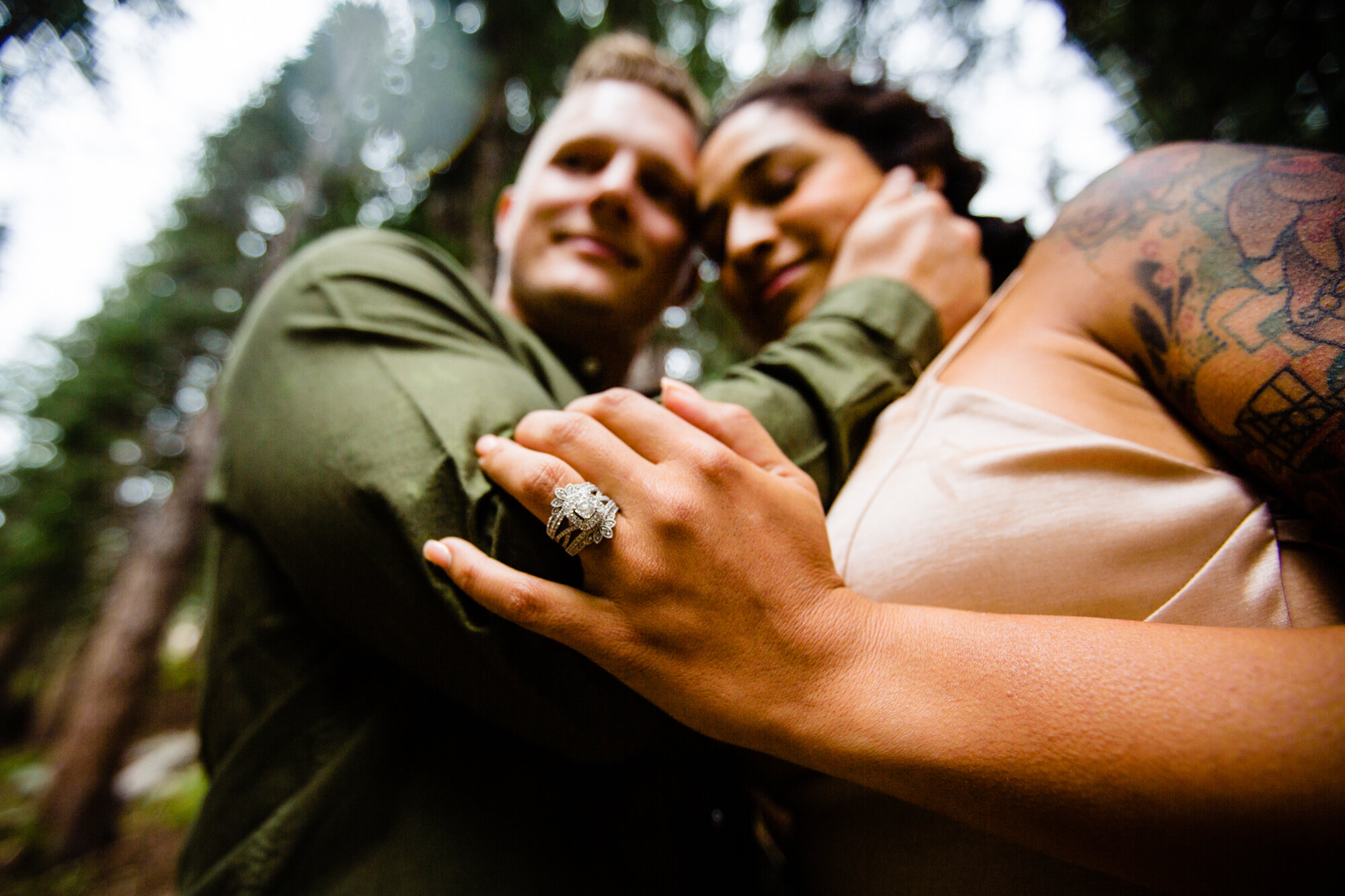  © Alexi Hubbell Photography 2020  San Juan mountains  waterfall engagement photos  San Juan National Forest 