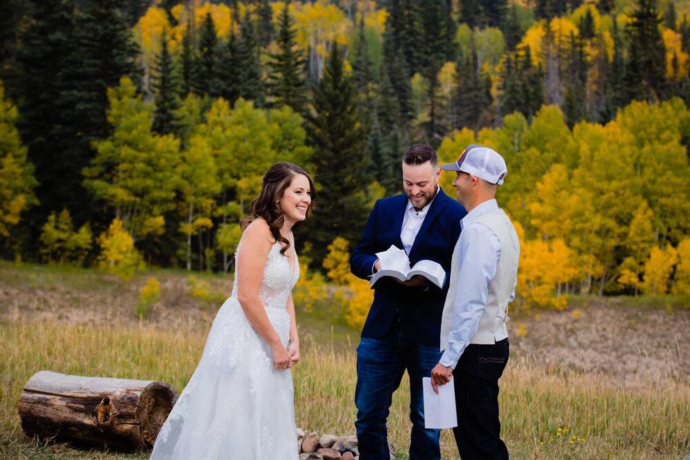  Fall wedding  Durango, Colorado  Cascade Canyon Durango  ©Alexi Hubbell Photography 2020 