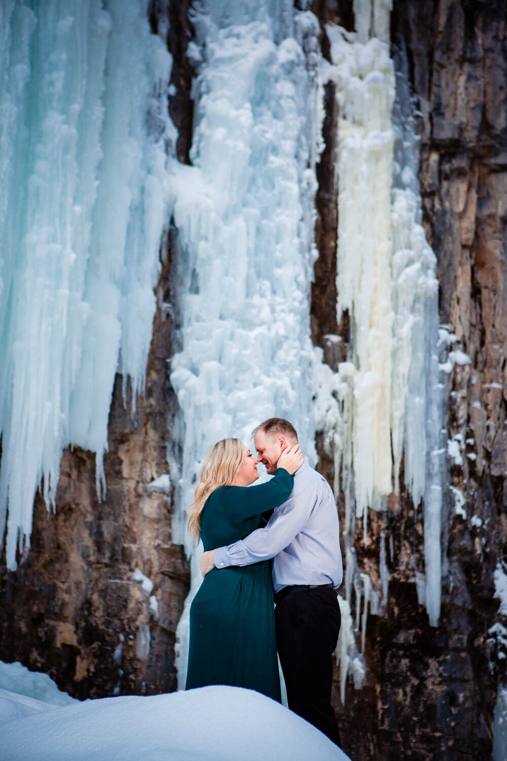 Durango colorado winter engagement photos