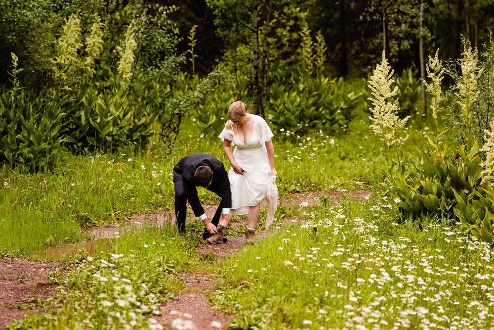 San Juan National Forest Elopement  Durango wedding Photography  Adventure Wedding  Spud Lake Durango  Lime Creek Road Silverton, Colorado