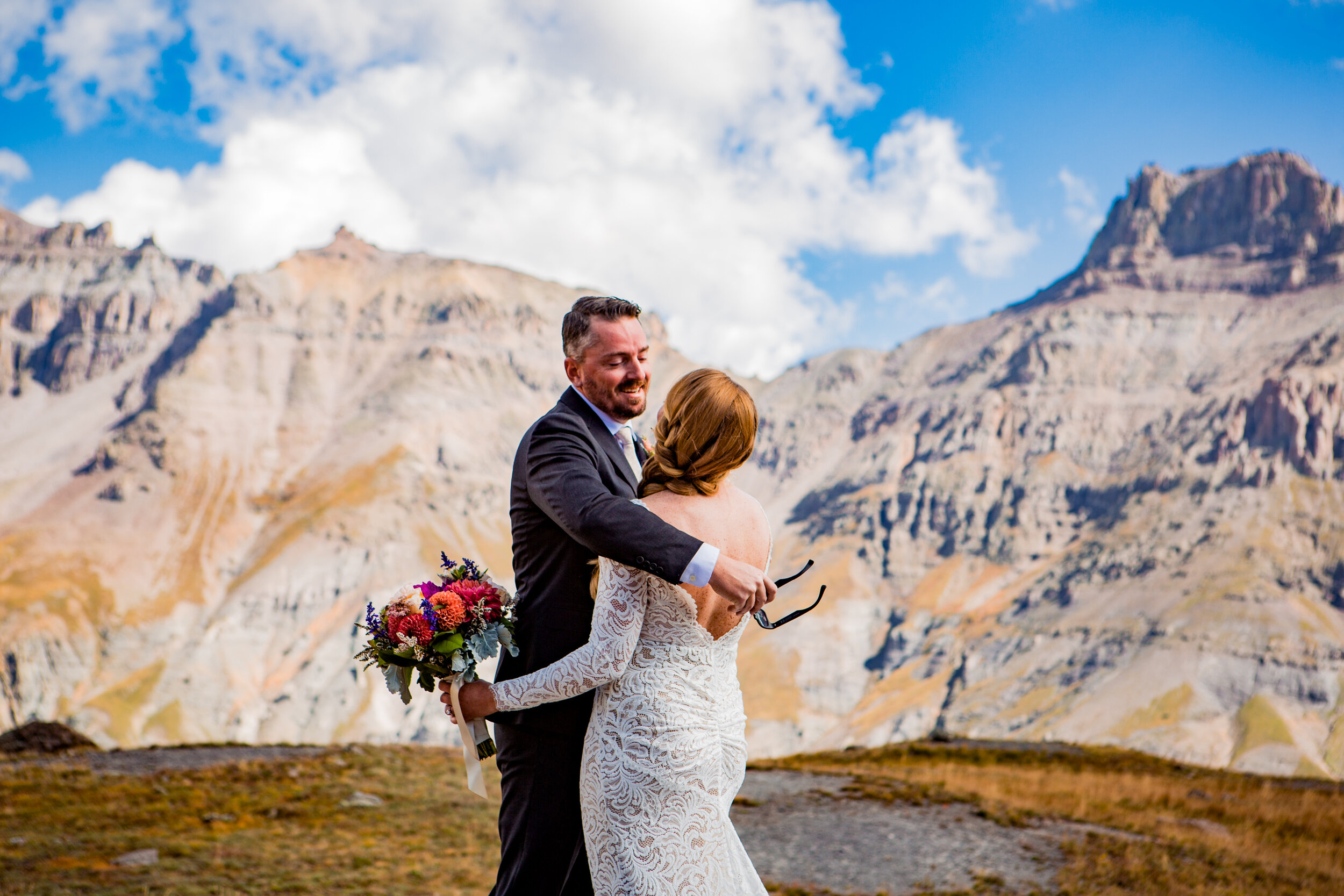  ©Alexi Hubbell Photography 2021  Governor Basin  Jeep wedding  First look 