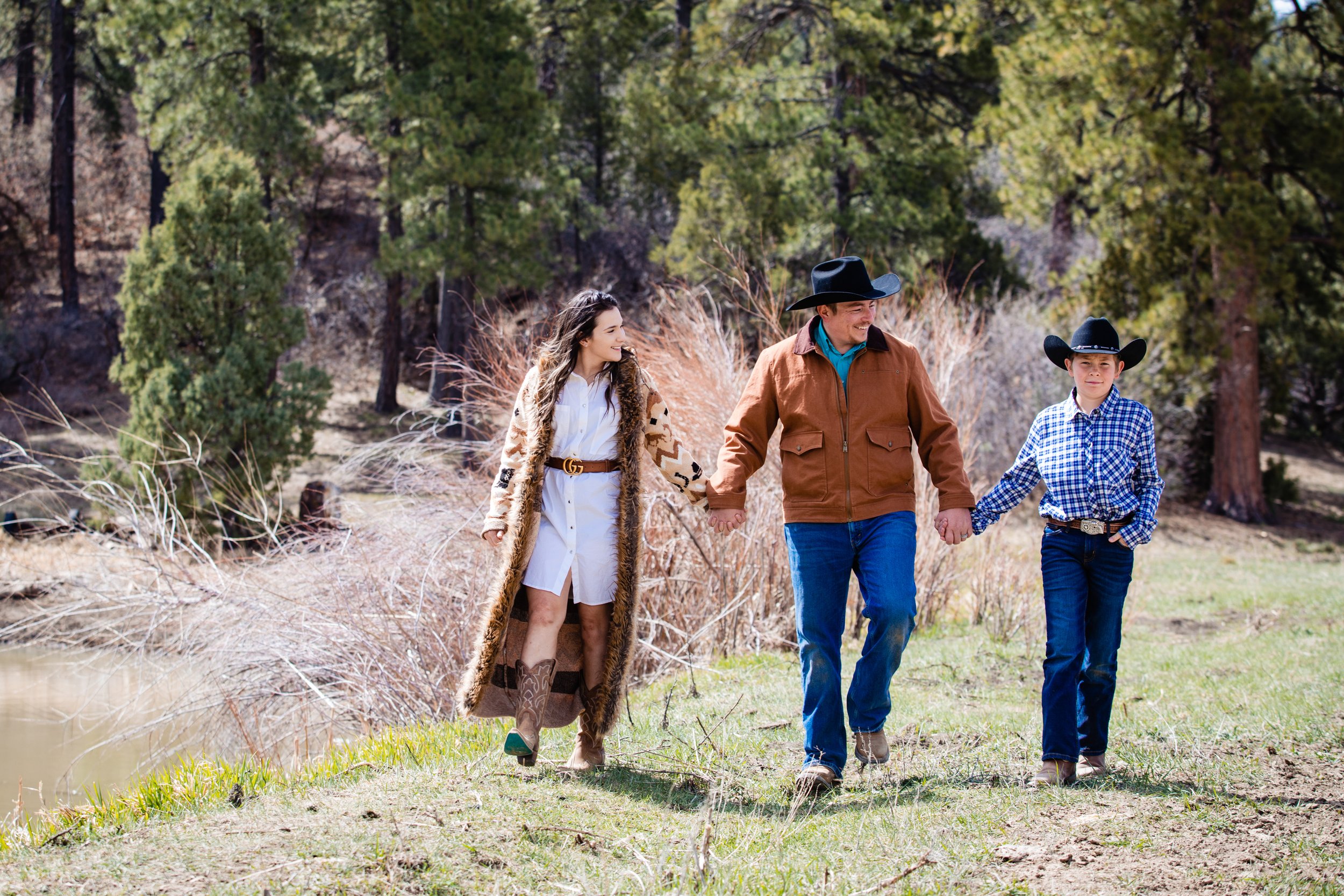  Durango Colorado Mancos Colorado Horse Ranch Cowboy enagement photo session 