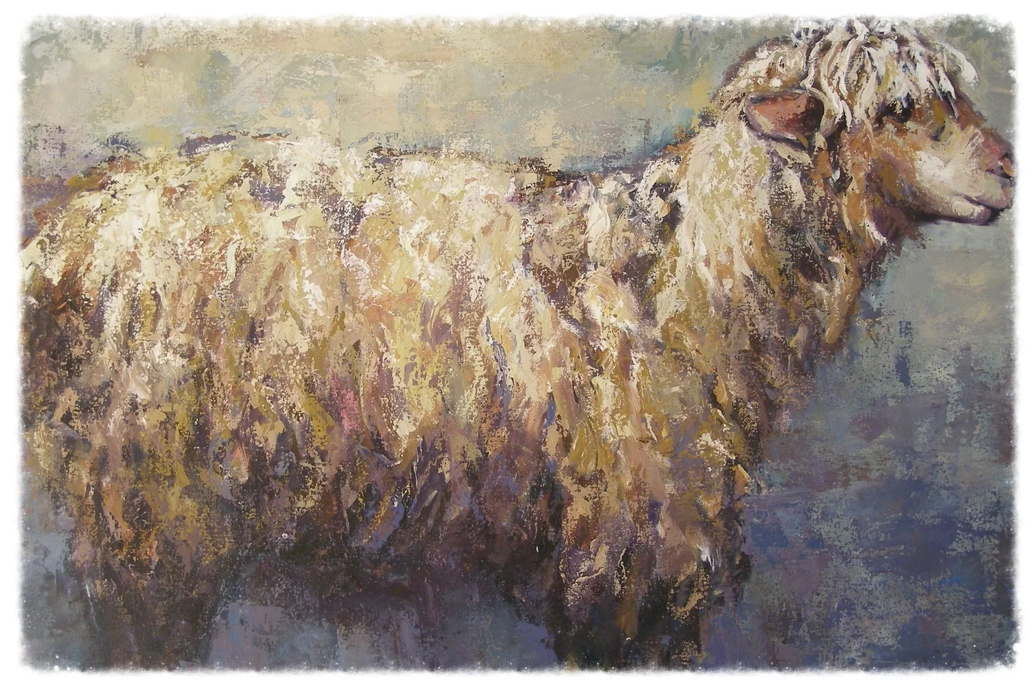 “Coat of Many Colors,” Acrylic, 36”x48,” SOLD