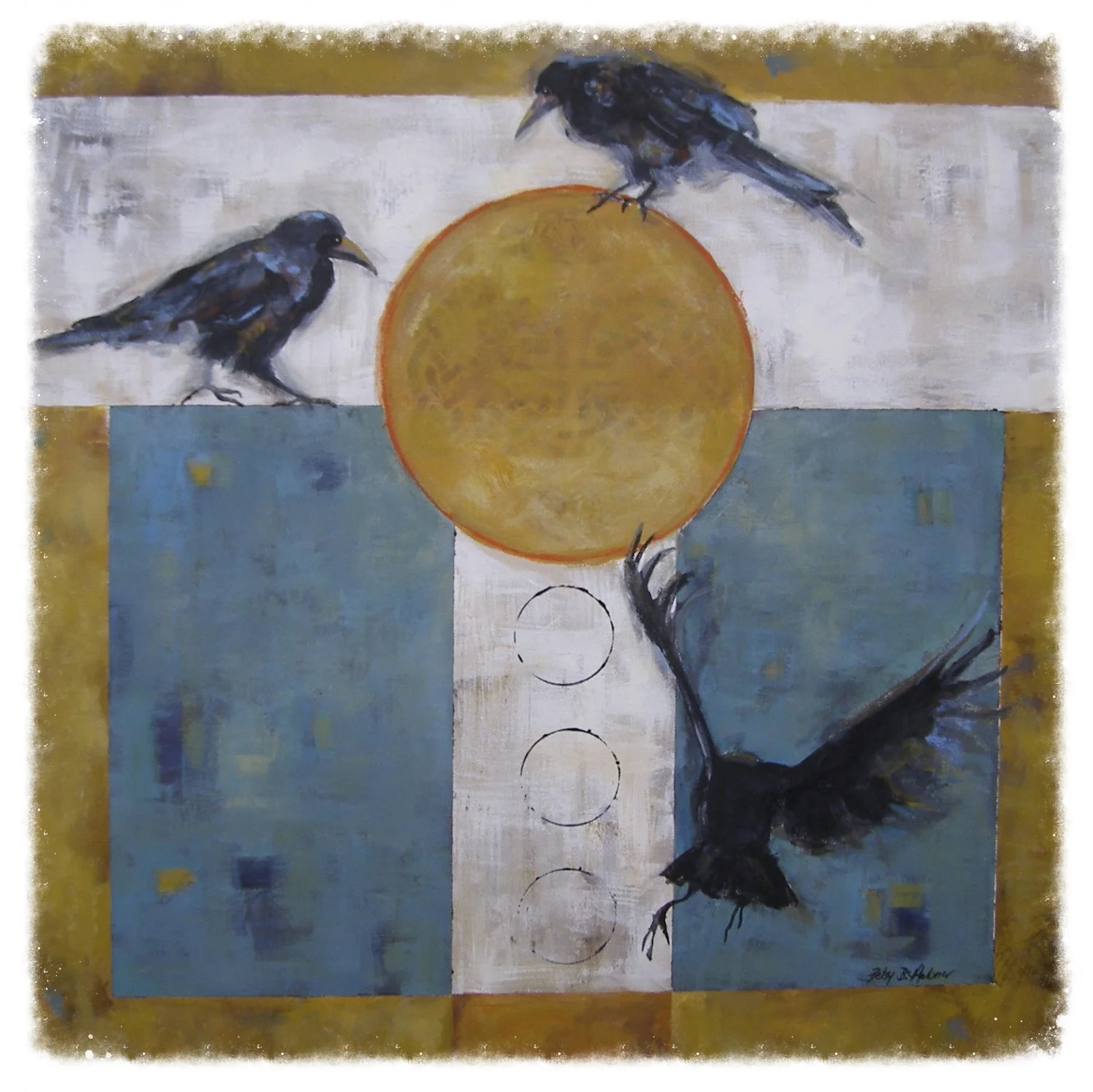 “The Conversation,” Acrylic, 30”x30,” SOLD