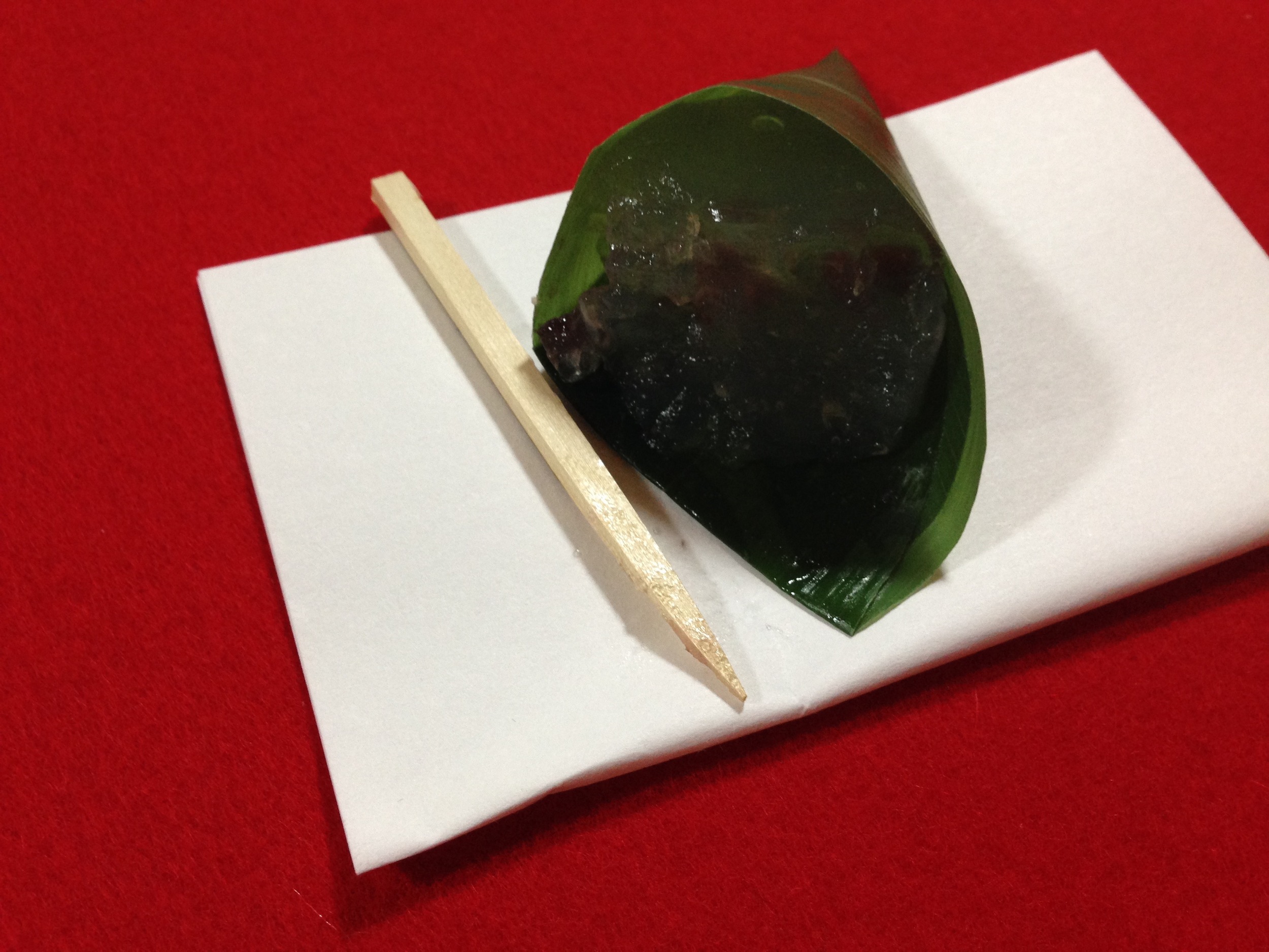 The Japanese sweet they served us. 
