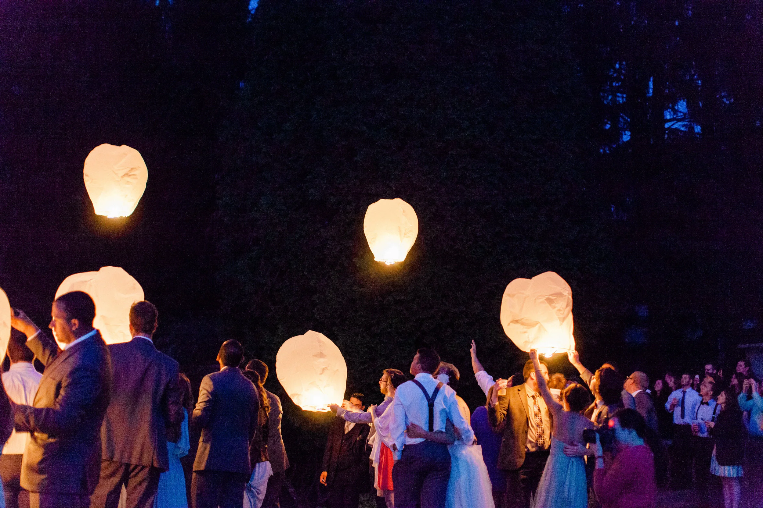 There are plenty of activities you can do at The Farm, like Wishing Lanterns by the lake. Photo: The Jacksons Photography