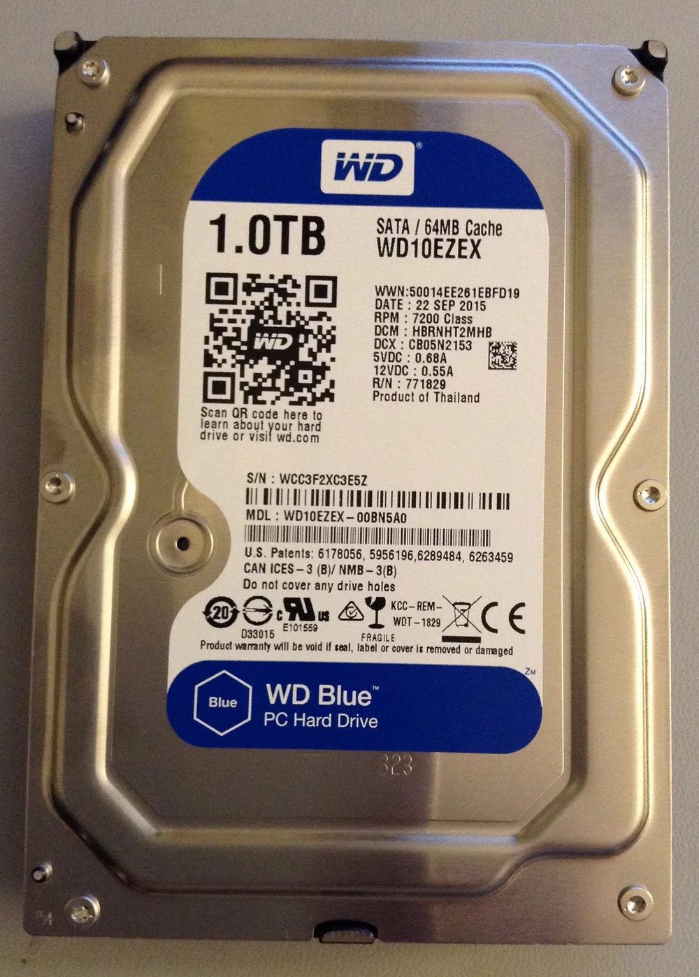 Tb Wd10ezex Sata Western Digital WD10EZEX 1TB Internal Hard Drive