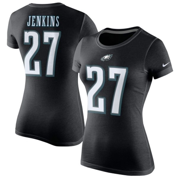 Nike Philadelphia Eagles No27 Malcolm Jenkins Black Women's NFL Fashion Game Jersey