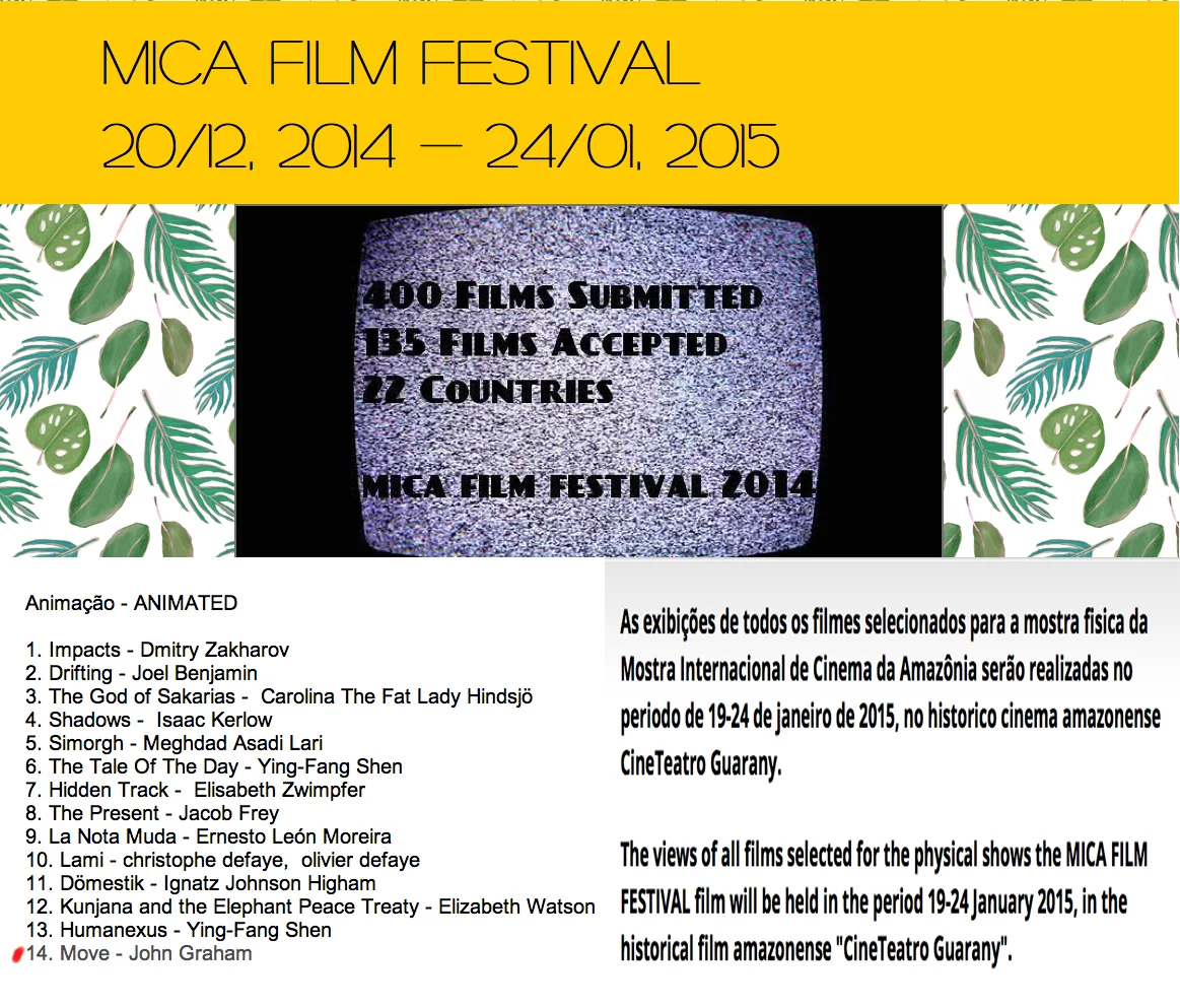 MOVE (short film screening) BRAZIL 2014
