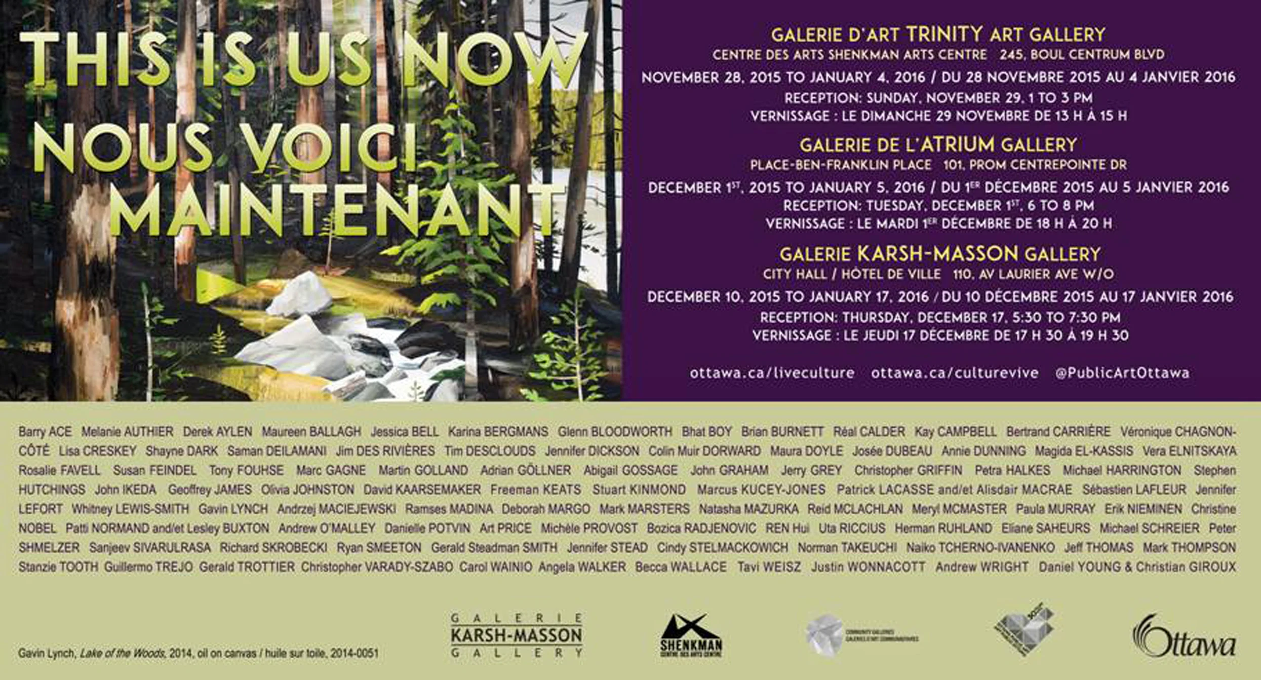 This is Us now (2015) City of Ottawa exhibition of new acquisitions