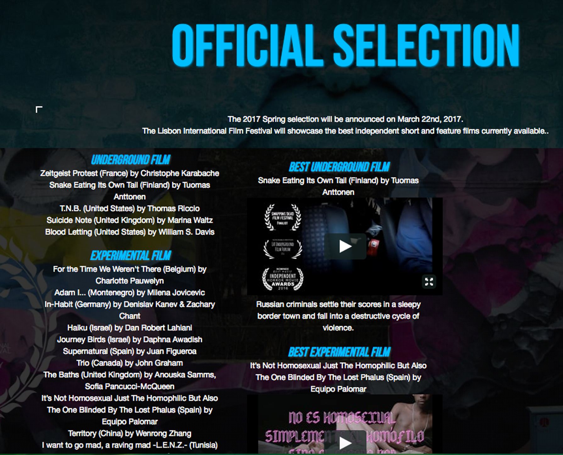Trio (2016) short film - lisbon international film festival