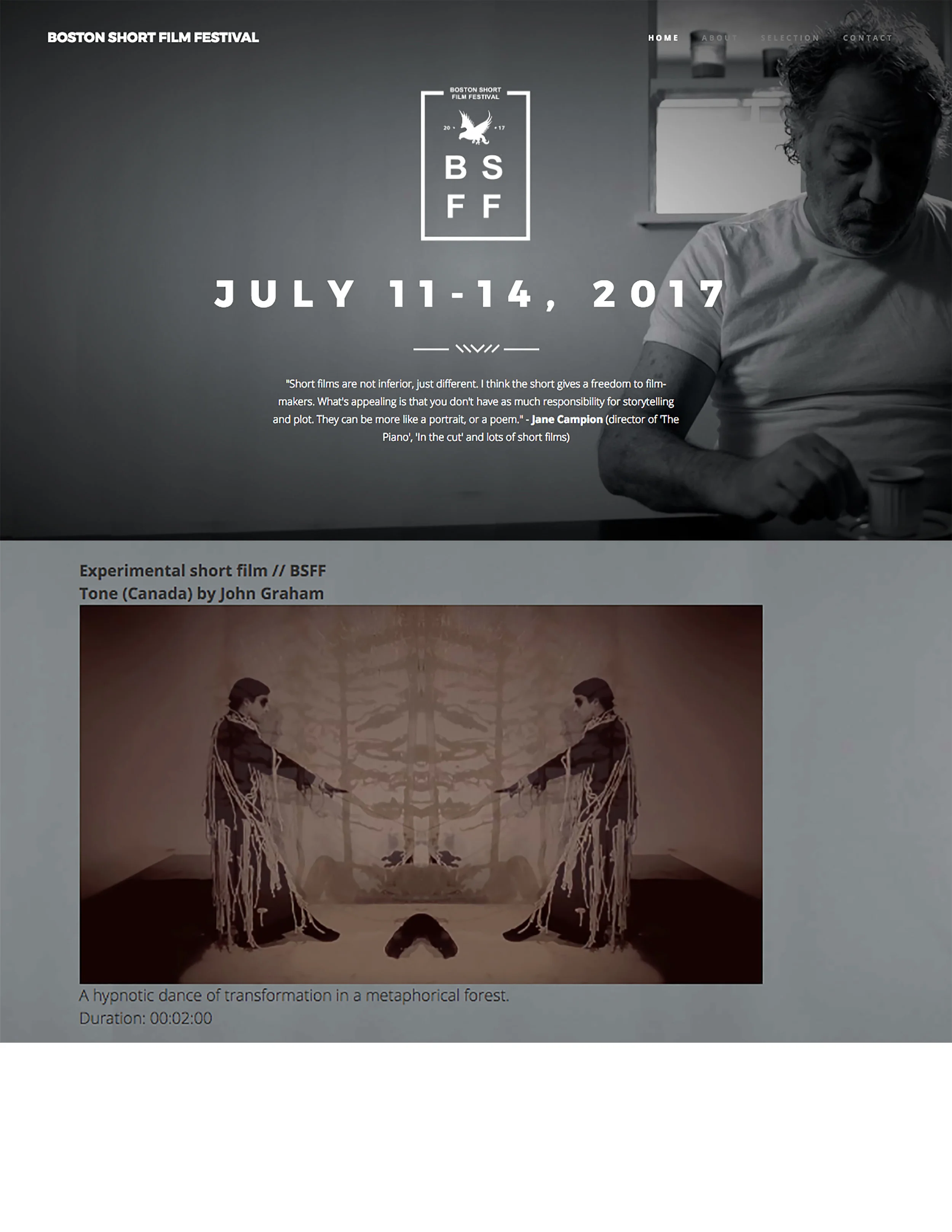 Tone (2017) Short experimental film - Boston Short film festival