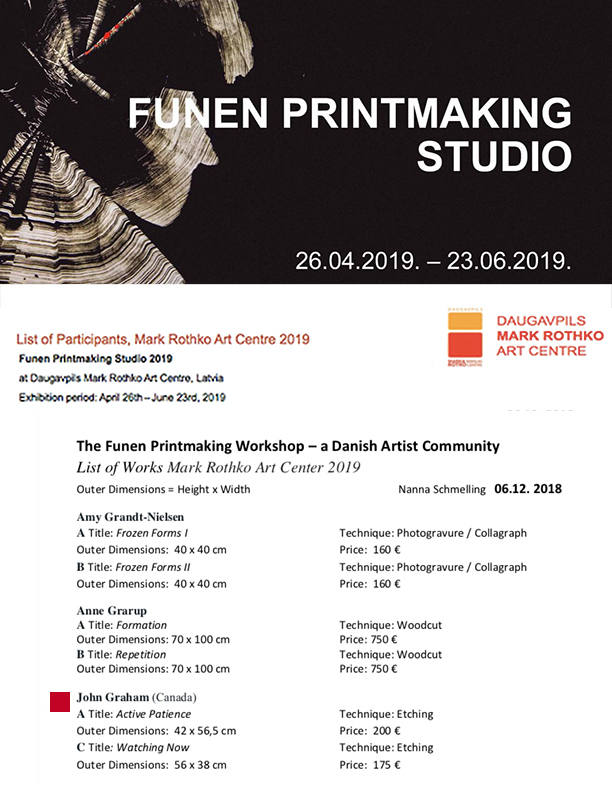 Funen Printmaking Studio, 2019, Mark Rothko Art Center, Daugavpils, Latvia