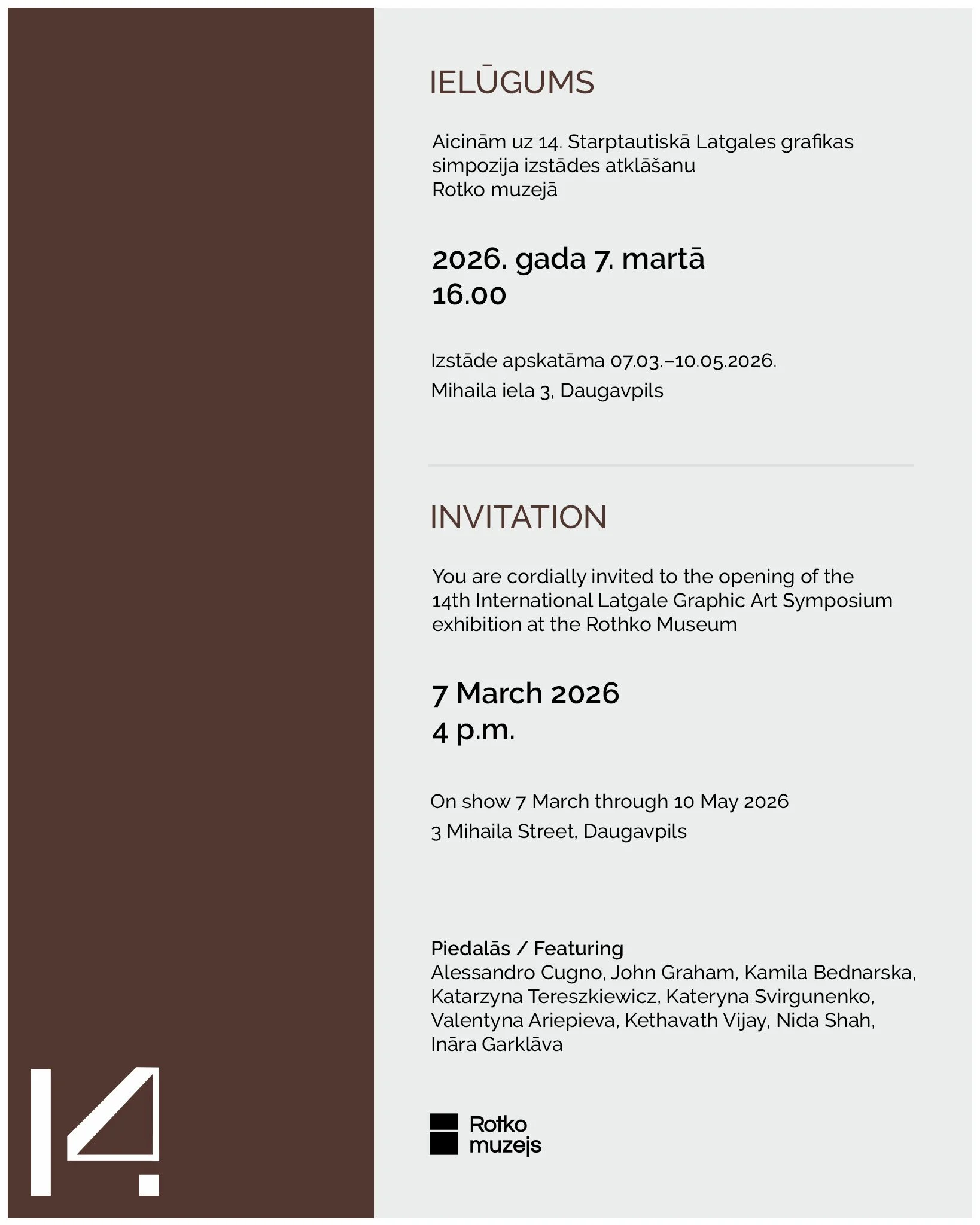 14th International Latgale Graphic Art Symposium (2026)