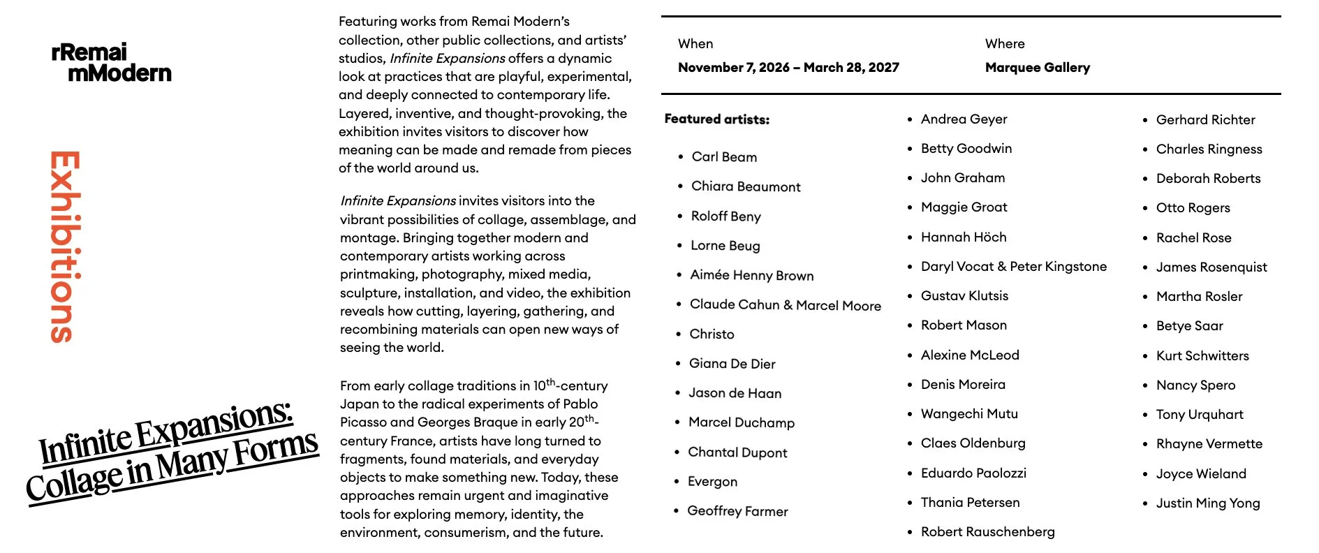 Infinite Expansions: College in Many Forms (2026-2027)