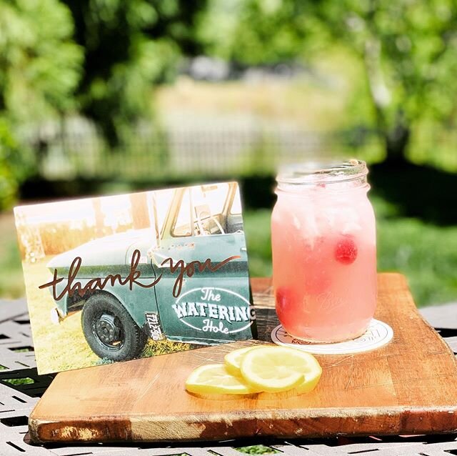 🍹 Drink of the month for May! &amp; a special thank YOU for all your recent support. Our small business is thriving because of our amazing community! #drinkandbehappy.
.
.
.
Pink lemonade vodka 💕
Get yourself a mason jar, crushed ice &amp; your fav
