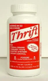 Thrift drain cleaner