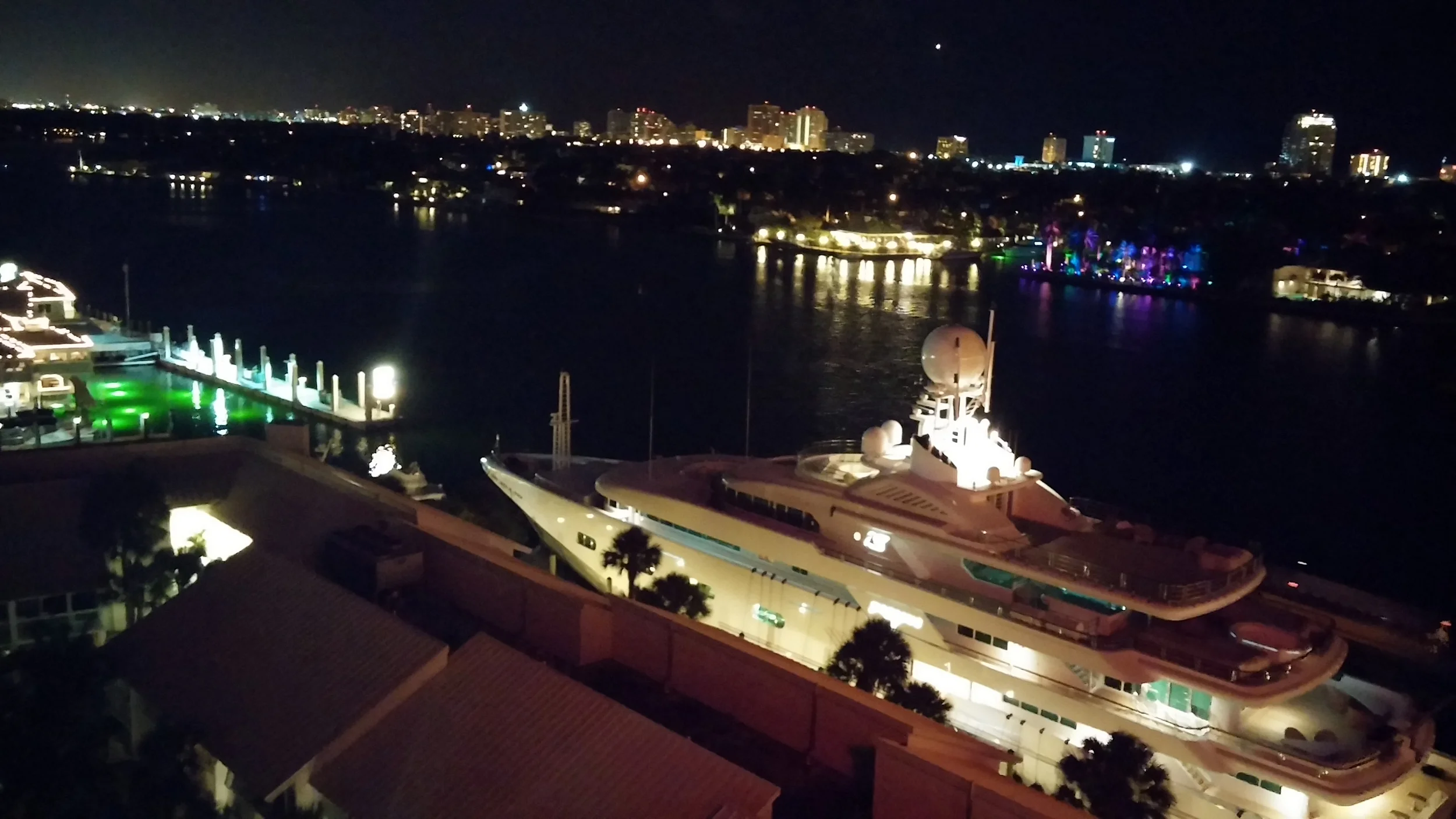 Hilton Fort Lauderdale Marina, view from our room