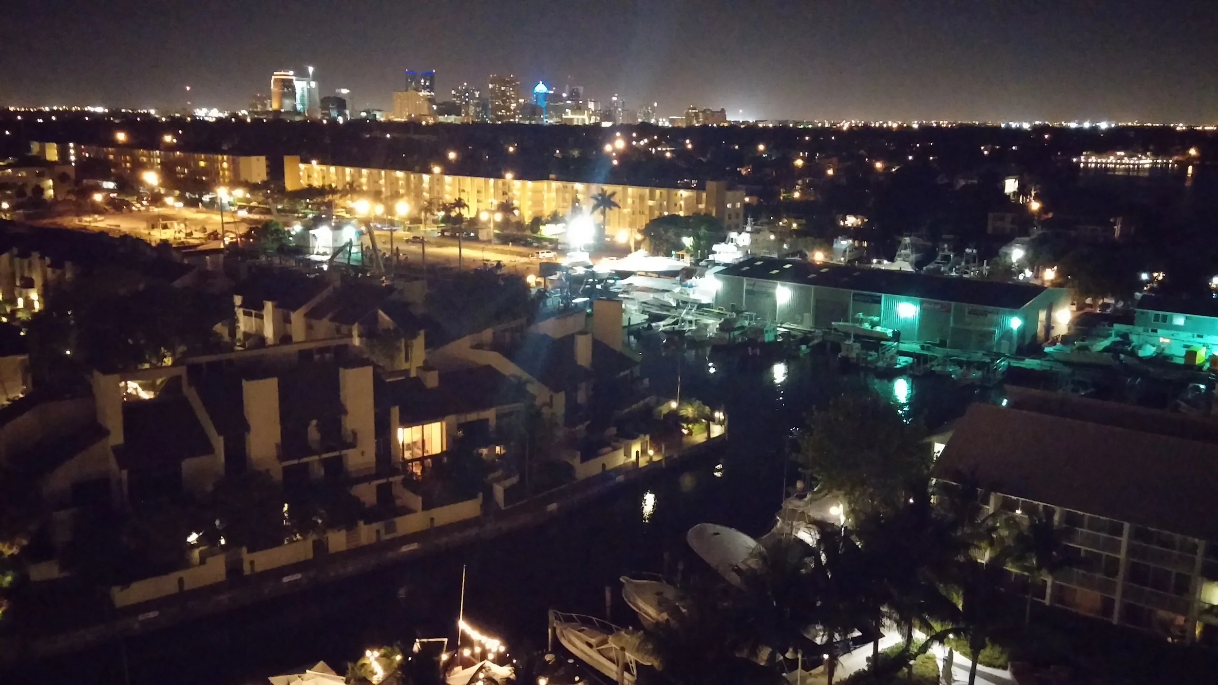 Hilton Fort Lauderdale Marina, view from our room