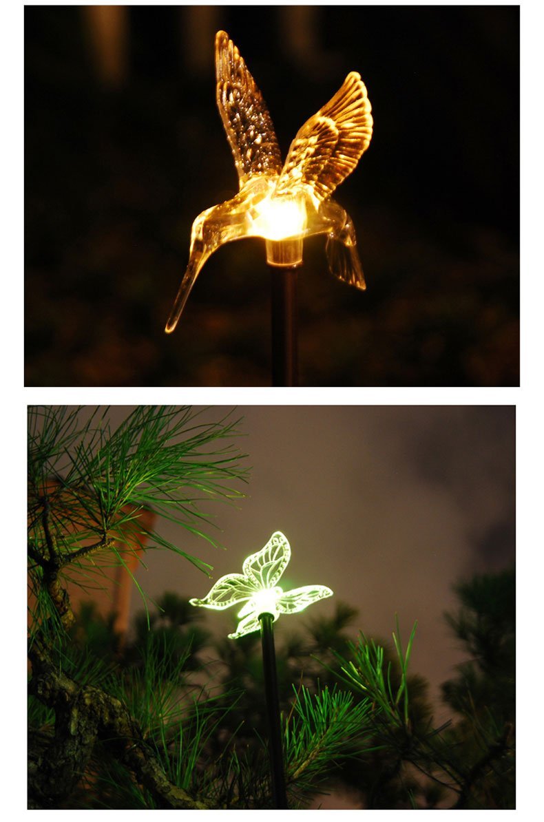 Esky Solar Powered Outdoor Hummingbird, Butterfly & Dragonfly Solar Garden Stake Light 4.jpg