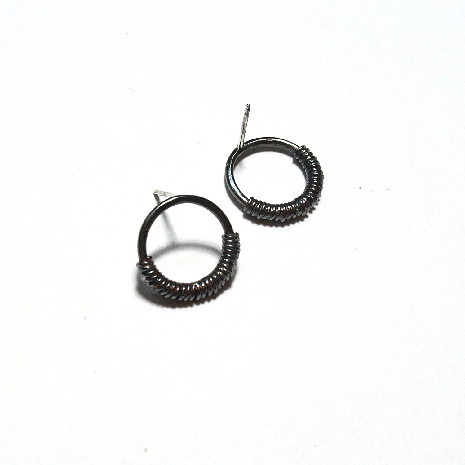 Coil Earrings Silver Oxidized 3.jpg