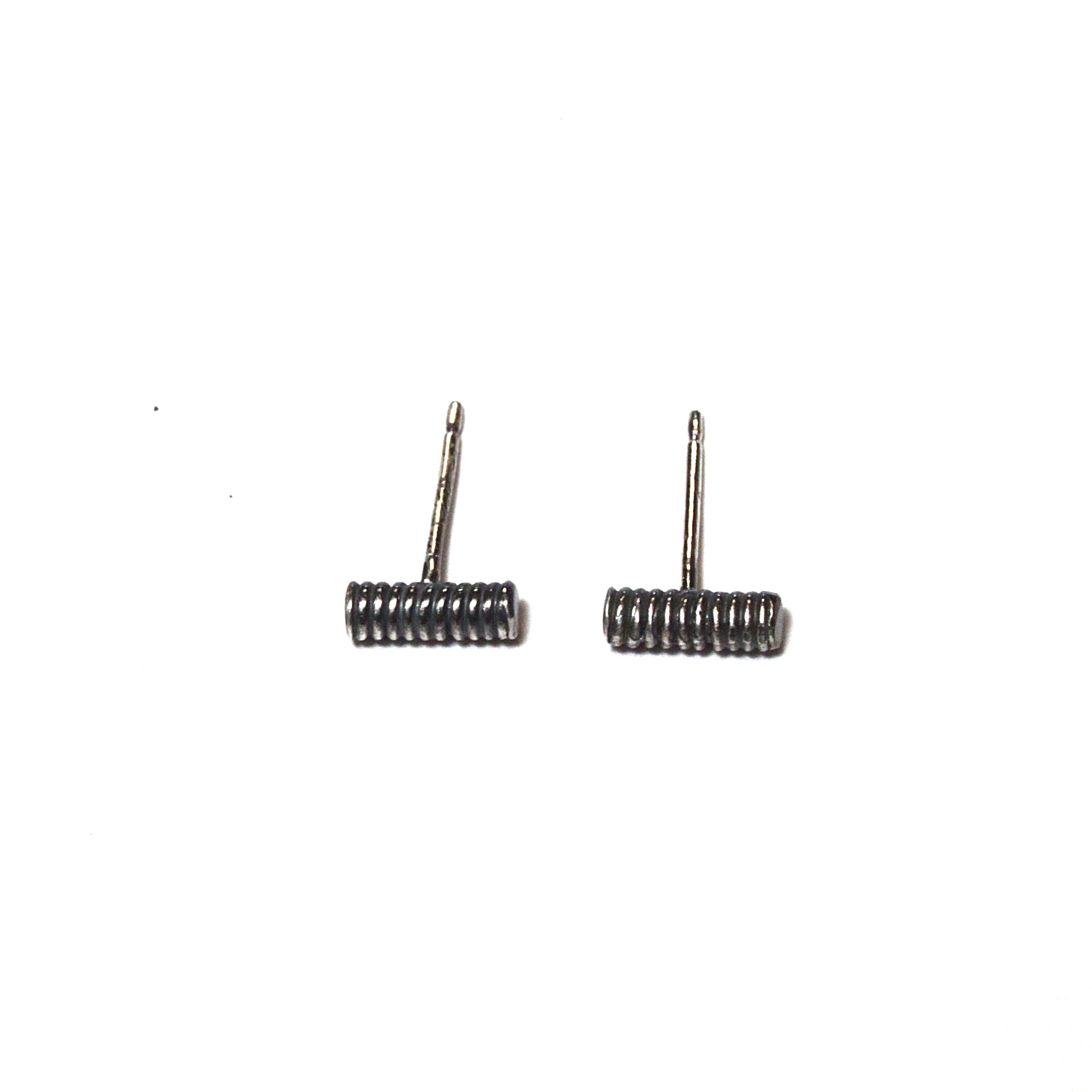 Coil Post Earring Silver Oxidized 1.jpg