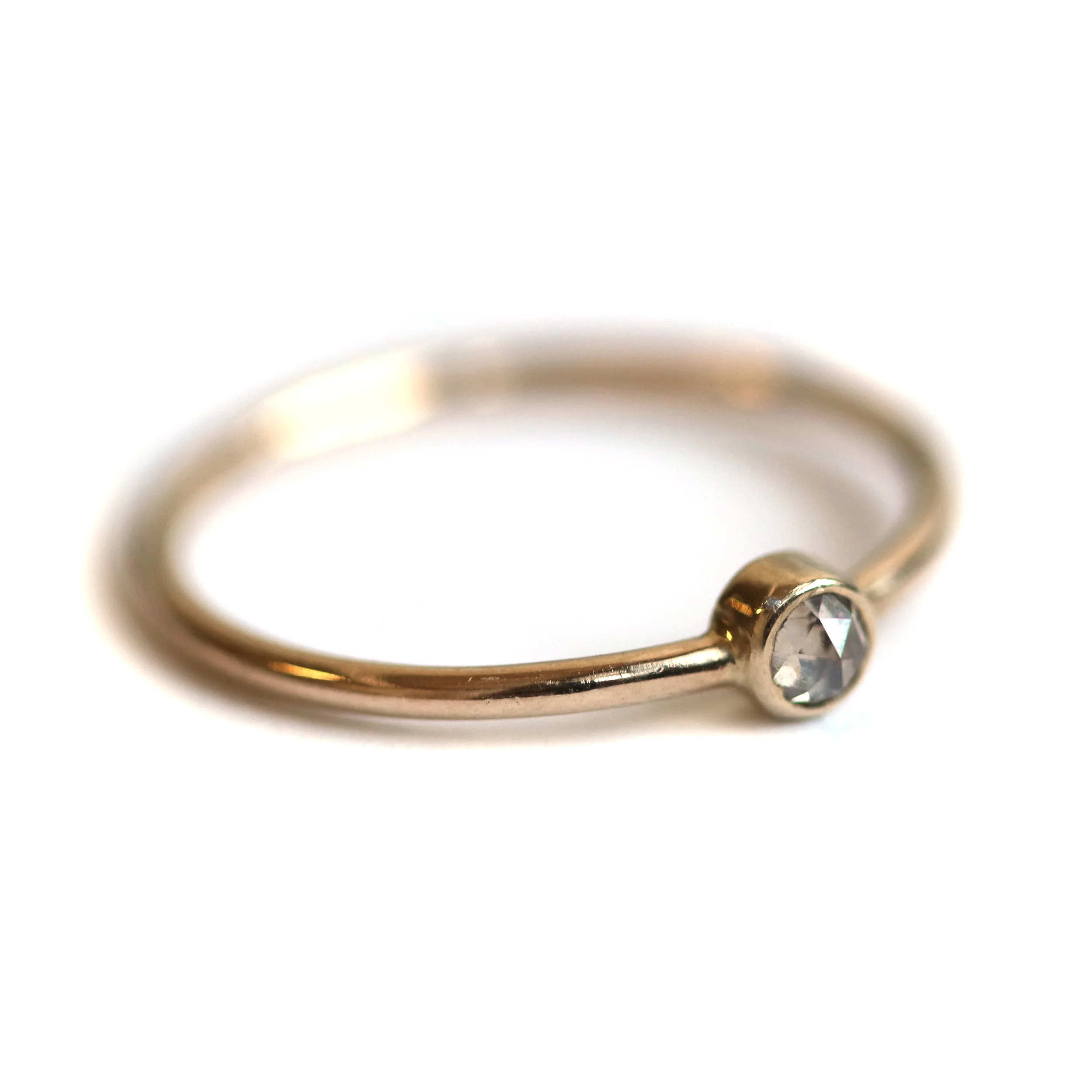 Aoede Diamond Ring | 14k Recycled Yellow Gold | Ready to Ship