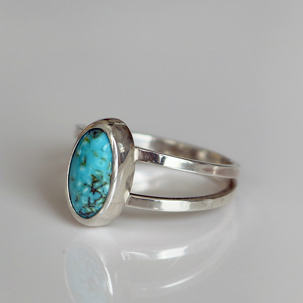 Vintage Turquoise /& Sterling Ring