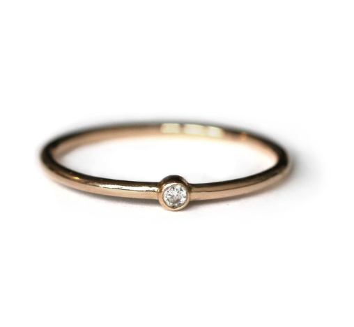 UPS - 2nd Day Air (Dainty White Diamond Ring)