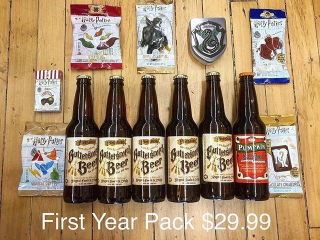 Harry Potter soda and candy packs are back! 
Choose from the First Year Pack, the Prefect Pack, or the Deathly Hallows pack (includes the Elder wand!) Extra butterbeer or candy can be added to any pack. 
To order, email maren@kcsoda.com with order, a