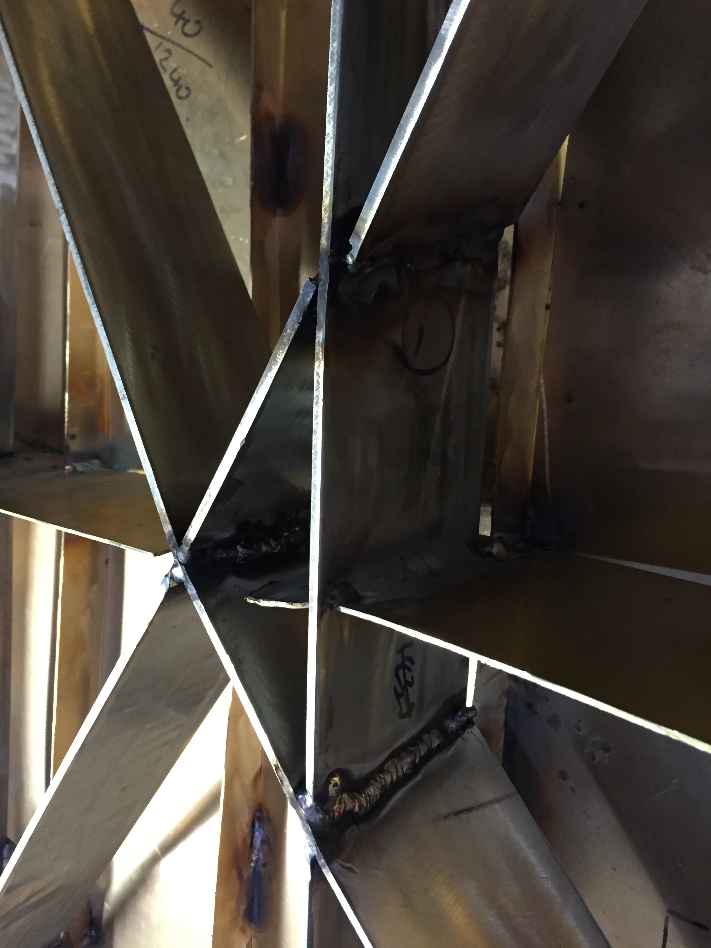 Internal steel frame